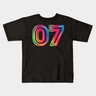 07 spectrum outline Kids T-Shirt